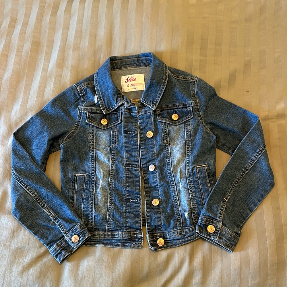 Justice Girls Size 10 Jean Jacket